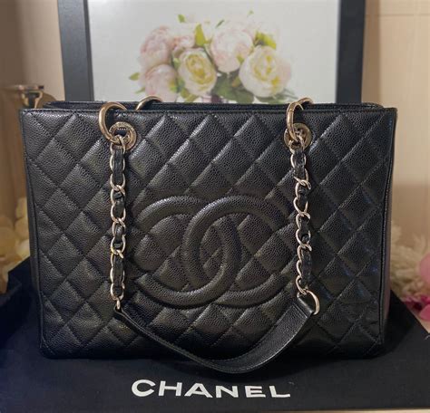 chanel denim gst bag|chanel gst bag price.